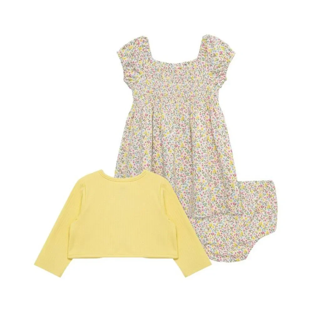 Little Me  Garden Knit Dress Set